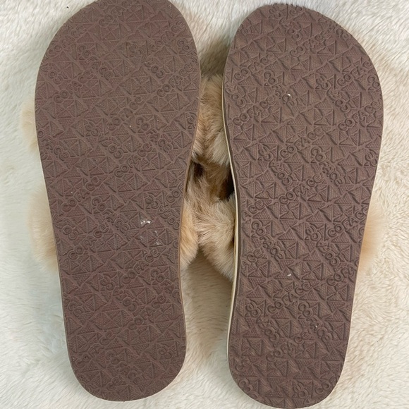Womens Fuzzy Slides - Size 8 - Picture 7 of 7